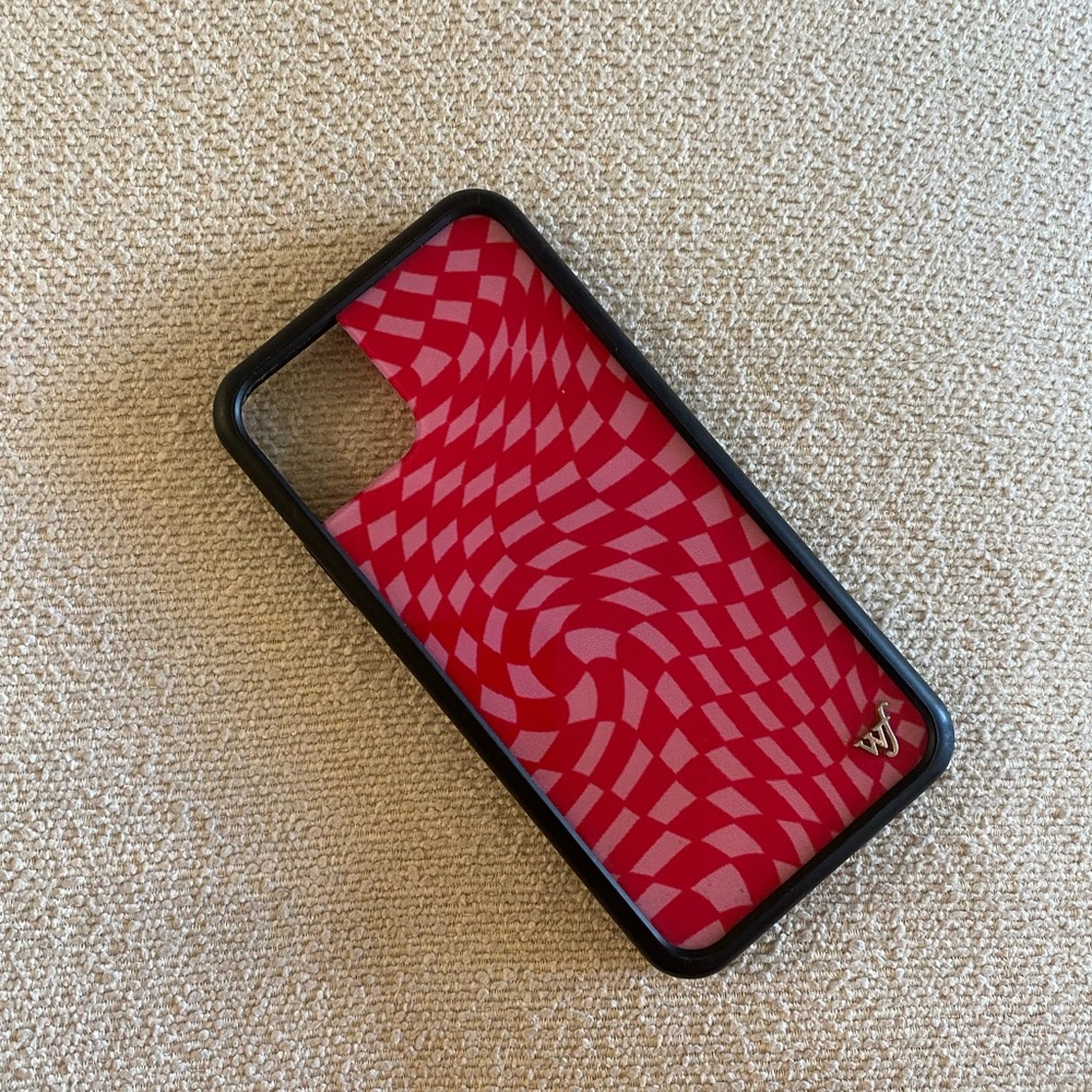 Wildflower Checkered phone case